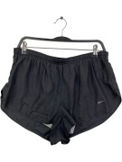 NIKE VINTAGE ATHLETIC RUNNING SHORTS SWOOSH BLACK MEN L