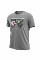 Nike Wisconsin vs Oregon B1G Rose Bowl 2012 T-Shirt Grey Unisex XL