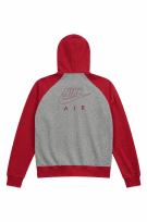 NIKE 00s ZIP HOODIE SPORTSWEAR GRIGIO ROSSO UOMO PRE OWNED S