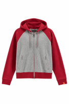 NIKE 00s ZIP HOODIE SPORTSWEAR GRIGIO ROSSO UOMO PRE OWNED S