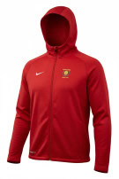 NIKE FELPA ZIP CON CAPPUCCIO SPORTSWEAR ROSSA UOMO PRE OWNED M