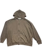 No Boundaries Ζακέτα Φούτερ με Κουκούλα Oversized Μπεζ Unisex XXL