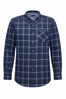 NODL CHECK SHIRT CLASSIC BLUE MENS PRE OWNED L