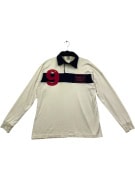 NORTH SAILS Ανδρική Μπλούζα Polo Μακρυμάνικη Vintage Με Λογότυπο Εκρού M