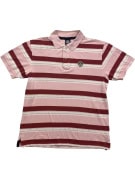NORTH SAILS POLO SHIRT STRIPED PINK-BURGUNDY MEN'S L