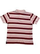 NORTH SAILS POLO SHIRT STRIPED PINK-BURGUNDY MEN'S L