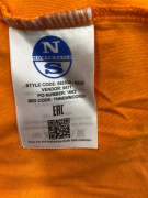 NORTH SAILS T-SHIRT REGULAR FIT LOGO ORANGE MENS M