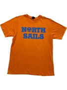NORTH SAILS T-SHIRT REGULAR FIT LOGO ORANGE MENS M