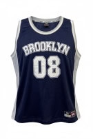 NYC SPORTS CANOTTA BASKET SPORTSWEAR BLU NAVY UOMO PRE OWNED XL