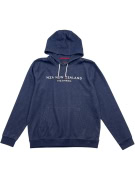 NZA New Zealand Felpa con Cappuccio Logo Blu Unisex L