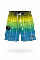 O NEILL CARGO SWIM SHORTS GRAFFITI BLU VERDE მამაკ? PRE OWNED M