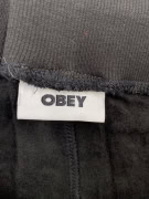 Obey Φόρμα Παντελόνι Μαύρη Basic Ανδρική XL