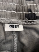 OBEY PANTALONE TUTA CAMOUFLAGE CON ELASTICO GRIGIO UOMO L