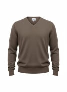 OLD NAVY Maglia da uomo in maglia casual con scollo a V marrone taglia L