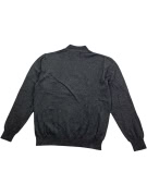 Old Navy Maglione lavorato a maglia grigio da uomo con mezza zip XXL