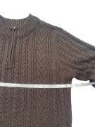 OLD NAVY HALF ZIP ΠΛΕΚΤΟ CLASSIC ΚΑΦΕ ΑΝΤΡΙΚΟ PRE OWNED L
