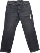 Old Navy Jeans Straight Taper Built-In Tough Μαύρο Ανδρικό W38/L32