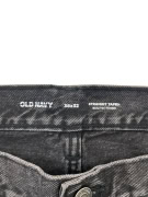 Old Navy Jeans Straight Taper Built-In Tough Μαύρο Ανδρικό W38/L32