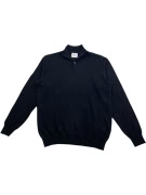 Old Navy Maglia da uomo lavorata a maglia nera con collo alto XL