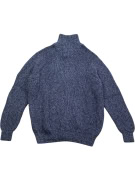 OLD NAVY Πλεκτή Ζακέτα Vintage Με Φερμουάρ Μπλε Ανδρική L
