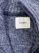 OLD NAVY Πλεκτή Ζακέτα Vintage Με Φερμουάρ Μπλε Ανδρική L