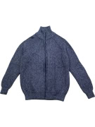 OLD NAVY Πλεκτή Ζακέτα Vintage Με Φερμουάρ Μπλε Ανδρική L