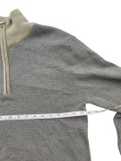 OLD NAVY HALF ZIP KNIT SWEATER MINIMAL GREY MENS PRE OWNED M