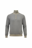 OLD NAVY HALF ZIP KNIT SWEATER MINIMAL GREY MENS PRE OWNED M