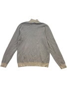 OLD NAVY HALF ZIP KNIT SWEATER MINIMAL GREY MENS PRE OWNED M