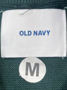 OLD NAVY ΠΛΕΚΤΟ HALF ZIP MINIMAL ΠΡΑΣΙΝΟ ΑΝΤΡΙΚΟ PRE OWNED M