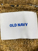 OLD NAVY Maglione lavorato a trecce marrone da uomo XL