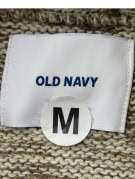 OLD NAVY ΠΛΕΚΤΟ ΠΟΥΛΟΒΕΡ FAIR ISLE ΜΠΕΖ ΚΑΦΕ ΑΝΤΡΙΚΟ PRE OWNED M
