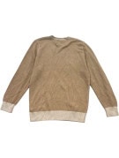 OLD NAVY MAGLIONE IN MAGLIA MINIMAL BEIGE UOMO PRE OWNED S