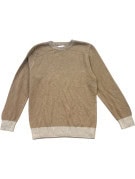 OLD NAVY MAGLIONE IN MAGLIA MINIMAL BEIGE UOMO PRE OWNED S