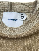 OLD NAVY MAGLIONE IN MAGLIA MINIMAL BEIGE UOMO PRE OWNED S