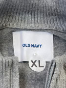 OLD NAVY ΠΟΥΛΟΒΕΡ ΜΕ ΜΙΣΟ ΦΕΡΜΟΥΑΡ MINIMAL ΓΚΡΙ ΑΝΤΡΙΚΟ PRE OWNED XL