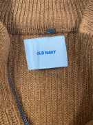 OLD NAVY Knitted Zip Cardigan Casual Brown Women’s L-XL