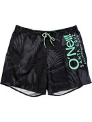 O\'NEILL SWIM SHORTS TROPICAL BLACK UNISEX PRE OWNED XXL