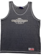 ORIGINAL MARINES TANK TOP VINTAGE STYLE LOGO GREY MEN'S M