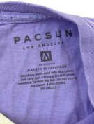 PACSUN ΓΡΑΦΙΚΟ T SHIRT COLLEGIATE LILAC ΑΝΤΡΙΚΟ PRE OWNED M
