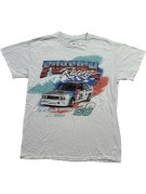 PACSUN T SHIRT GRAFICA RACING GRIGIA UOMO PRE OWNED S