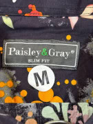 PAISLEY G RAY ΠΟΥΚΑΜΙΣΟ FLORAL ΜΑΥΡΟ ΓΥΝΑΙΚΕΙΟ PRE OWNED M
