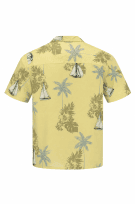 PURITAN TROPICAL SHIRT YELLOW MEN PRE OWNED L