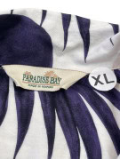 PARADISE BAY SHIRT FLORAL WHITE PURPLE MEN PRE OWNED XL