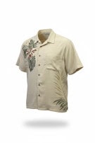 PARADISE SHORES HAWAIIAN SHIRT TROPICAL NATURAL MENS PRE OWNED XXL