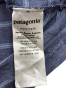 PATAGONIA T-shirt Ριγέ με Τσέπη Μπλε Unisex M