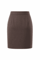 LOUIS FERAUD SKIRT MINIMAL BROWN WOMEN PRE OWNED S