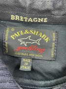 PAUL & SHARK ΠΛΕΚΤΗ ΜΠΛΟΥΖΑ ΜΕ ΦΕΡΜΟΥΑΡ 1/4 ΣΚΟΥΡΟ ΜΠΛΕ UNISEX XXL