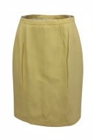 PIANOFORTE DI MAX MARA GONNA VINTAGE CON TEXTURE IN RILIEVO GIALLA DA DONNA S