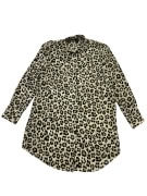 PIAZZA ITALIA Camicia animalier leopardata beige/nero da donna M